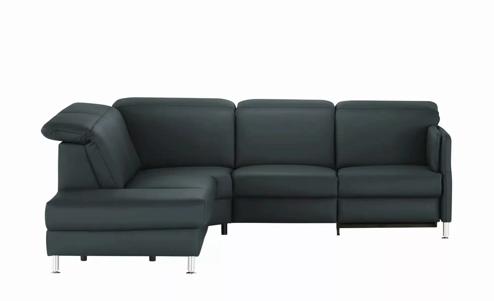 meinSofa Leder-Ecksofa  Leon ¦ blau ¦ Maße (cm): B: 259 H: 83 T: 236.0 Pols günstig online kaufen