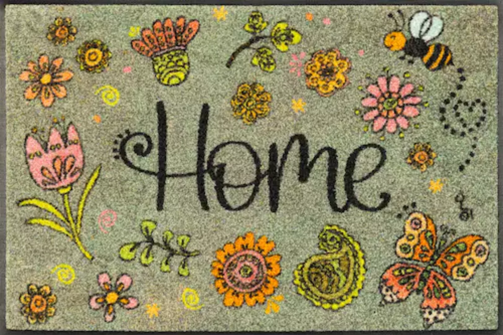 wash+dry by Kleen-Tex Fußmatte »Lovely Home«, rechteckig günstig online kaufen