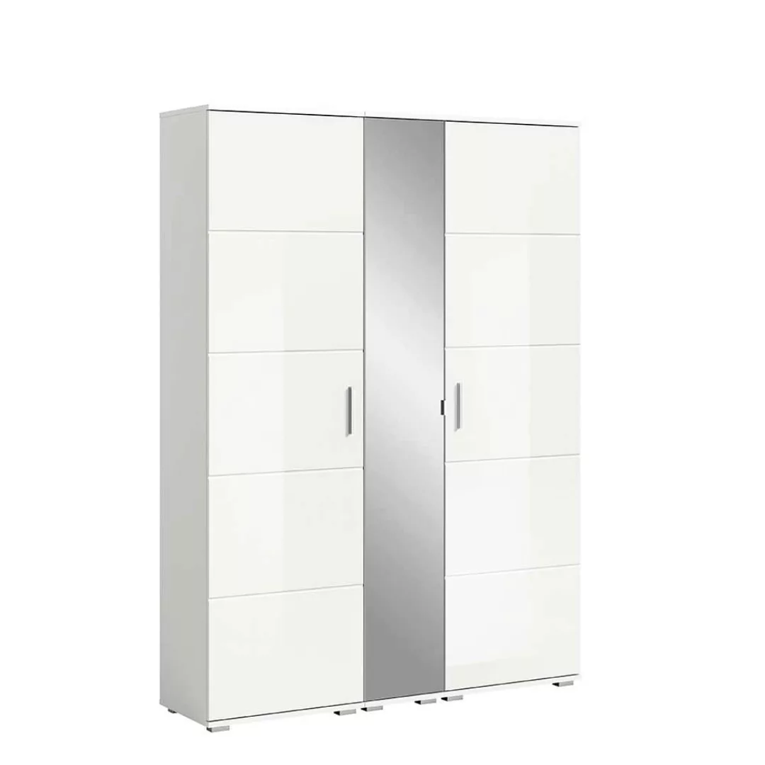 Flurschränke weiß modern mit Spiegeltür 191 cm hoch (dreiteilig) günstig online kaufen