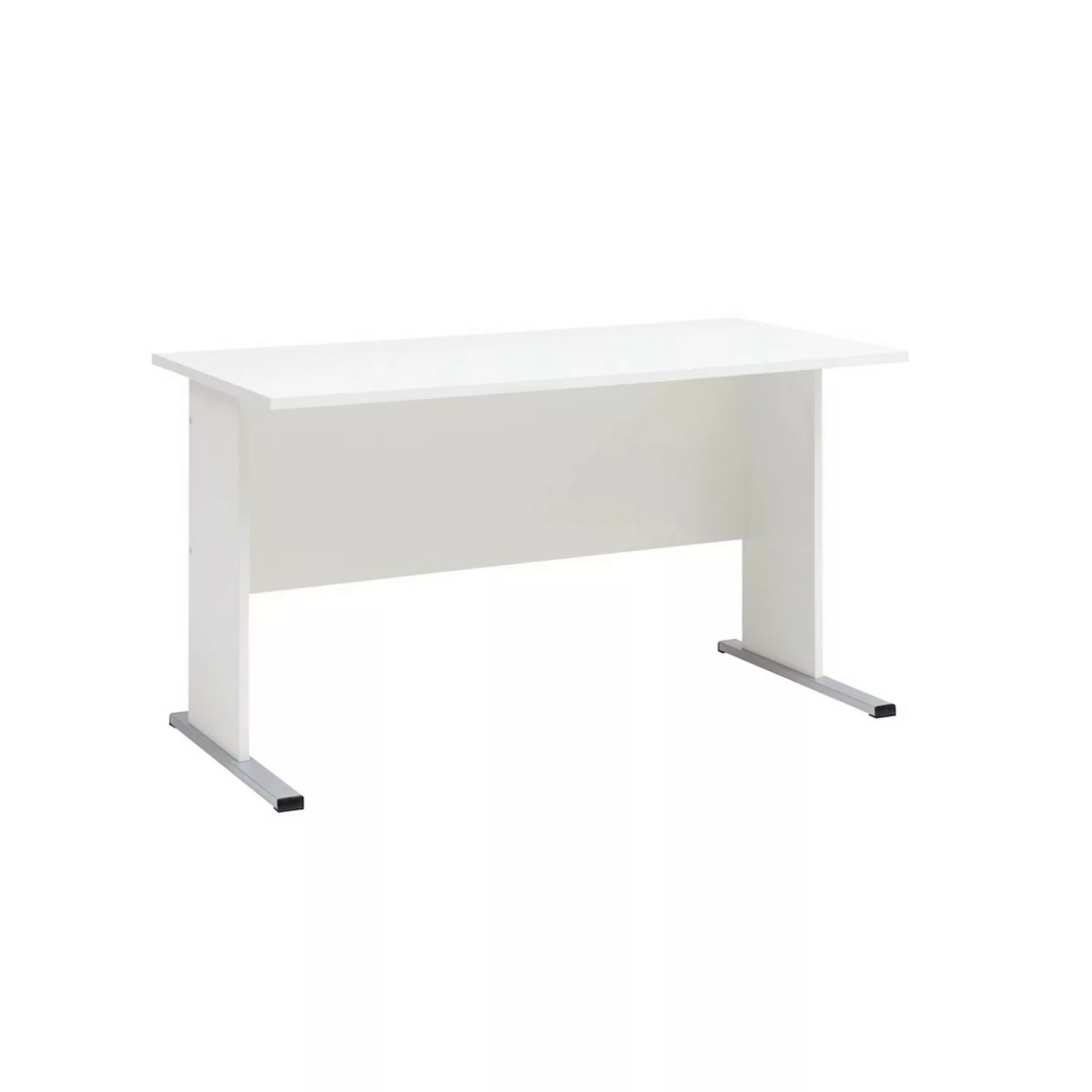 PROREGAL Schreibtisch Tiger HxBxT 75 x 140 x 65 cm Weiß günstig online kaufen