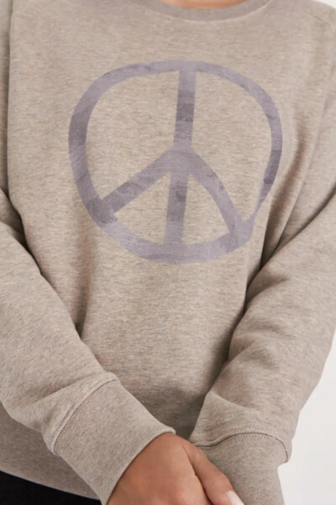 Reine Bio-baumwolle & Upcycling - Sweater/ Peace günstig online kaufen