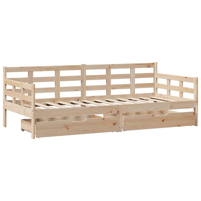 vidaXL Bett Tagesbett mit Schubladen 90x200 cm Massivholz Kiefer günstig online kaufen