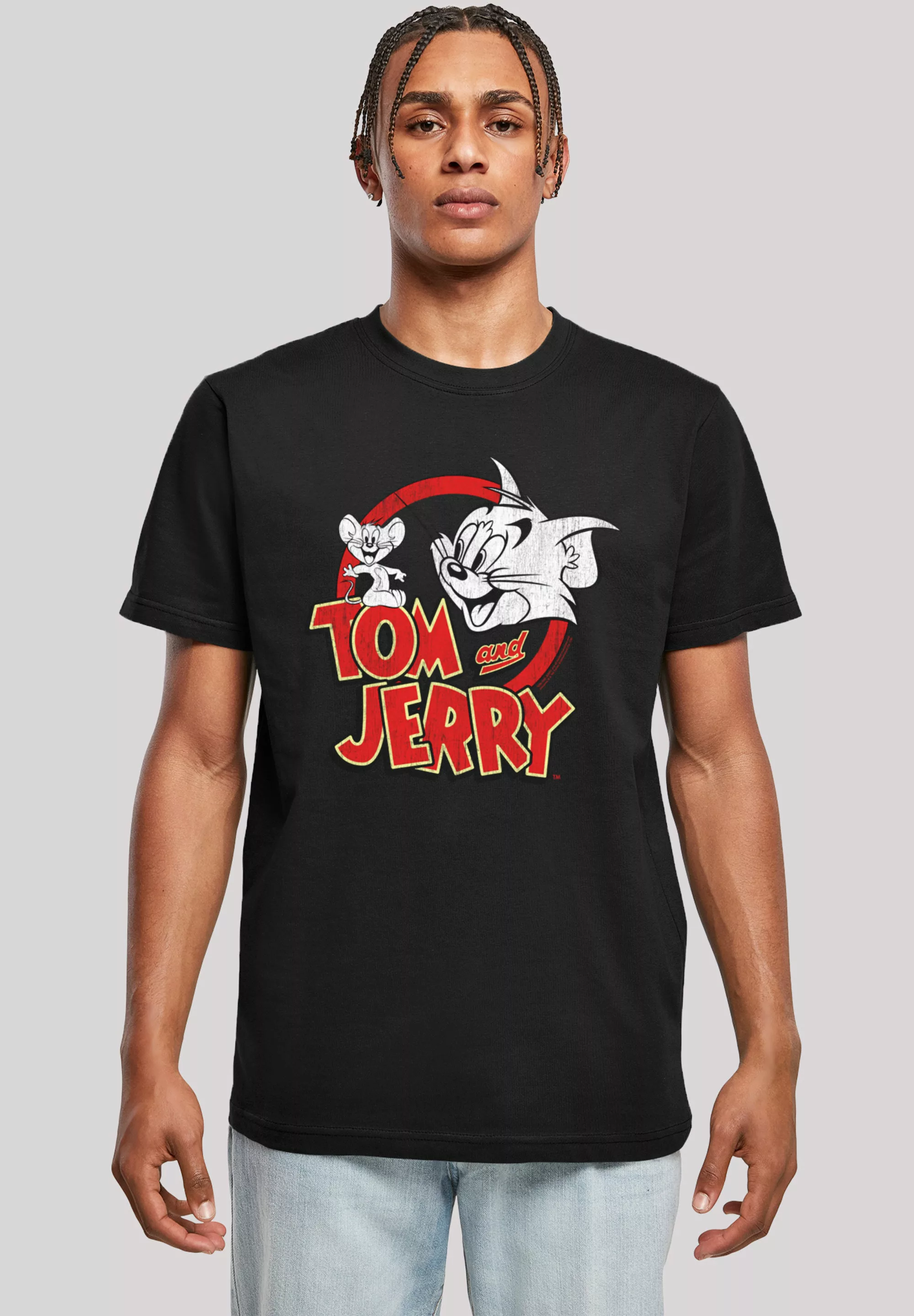 F4NT4STIC T-Shirt "Tom und Jerry Distressed Logo", Herren,Premium Merch,Reg günstig online kaufen