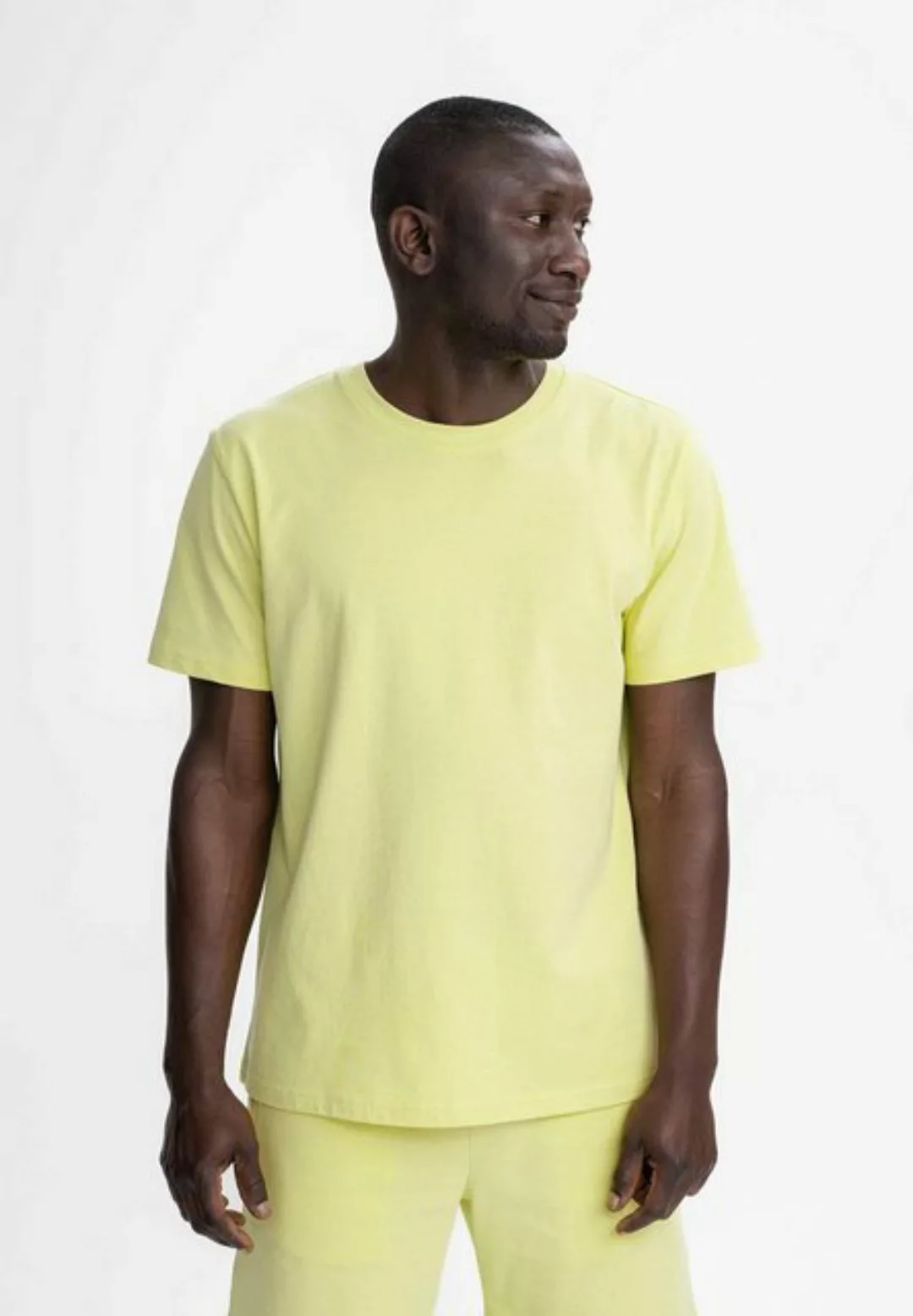 MELA Kurzarmshirt Herren T-Shirt schwer PRAVIN Fein gerippter Kragen günstig online kaufen