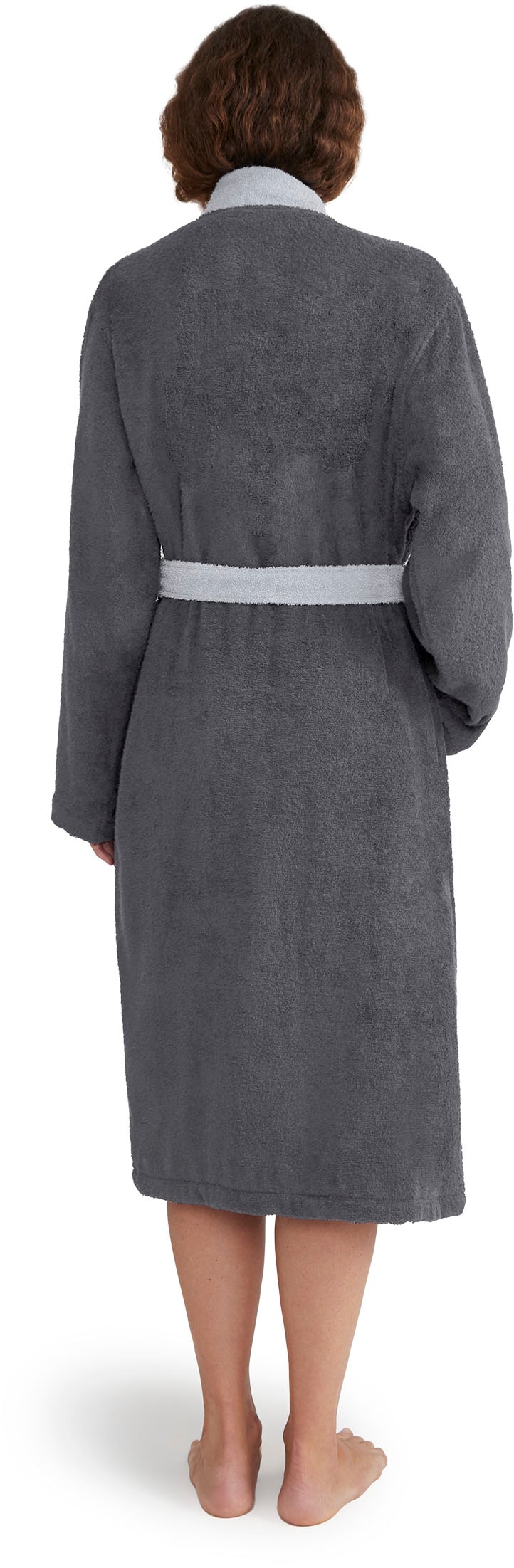 Möve Unisex-Bademantel "Superwuschel Kimono mit Blende", (1 St.), ideal für günstig online kaufen