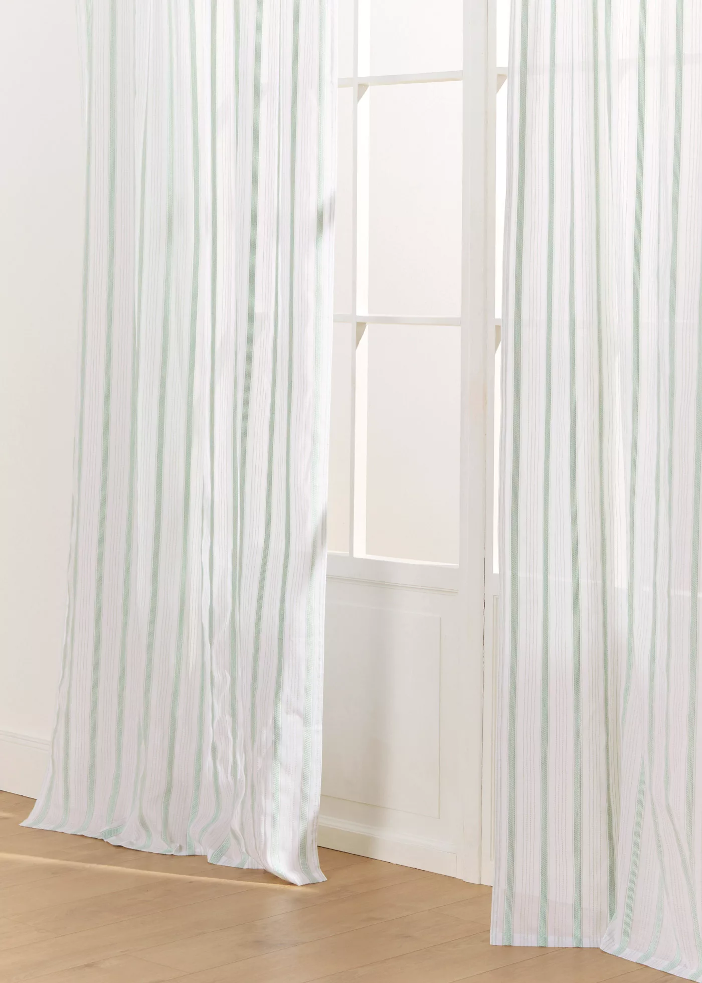 Bio Baumwoll Vorhang mit Streifen (1er Pack) günstig online kaufen