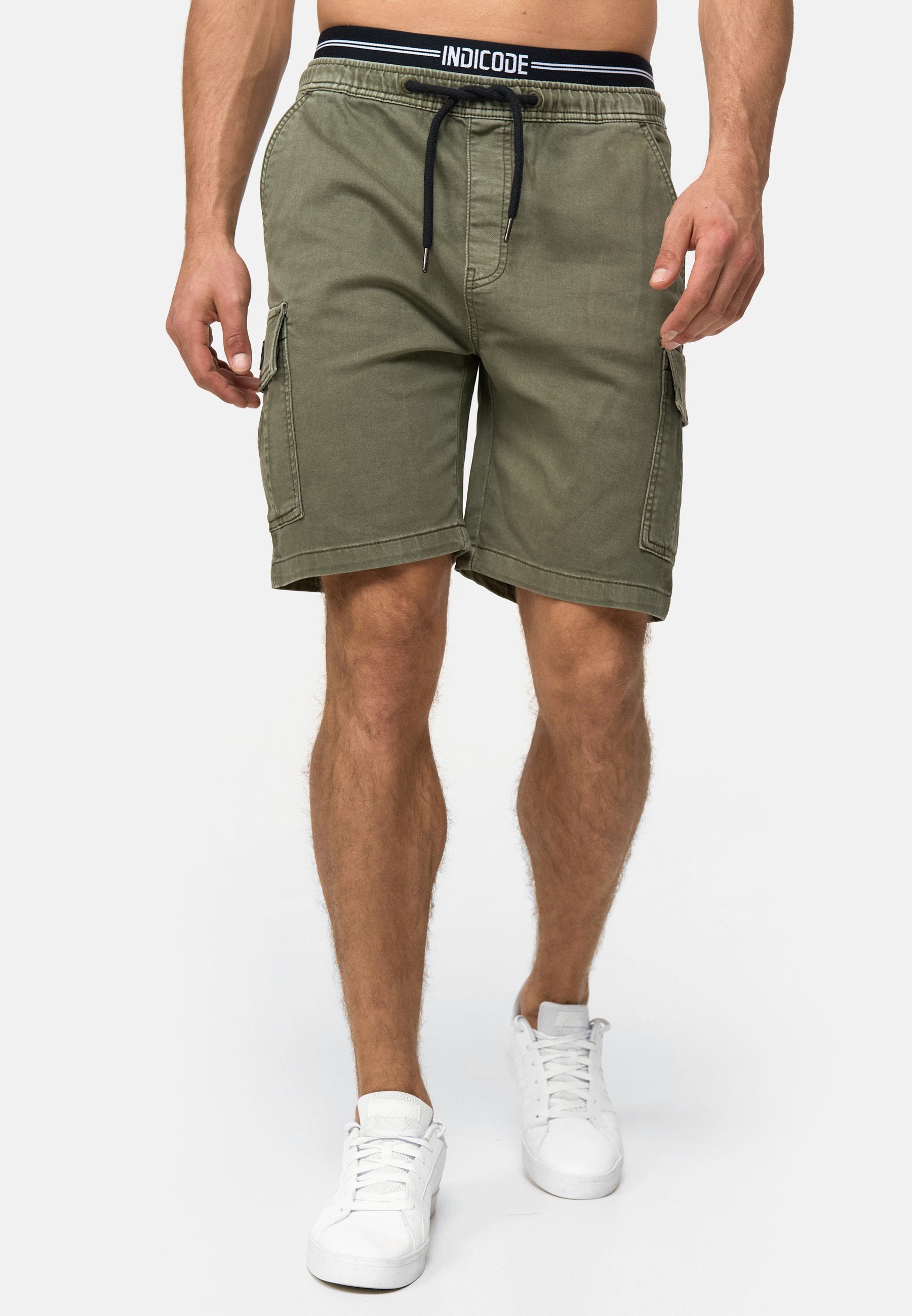Indicode Jeansshorts Rudi aus elastischer Baumwoll-Qualität günstig online kaufen
