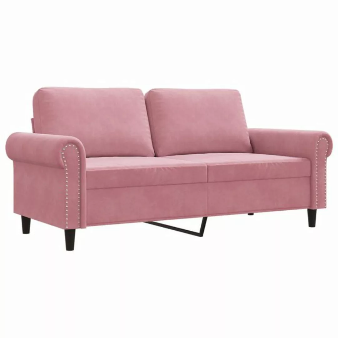 vidaXL Sofa 2-Sitzer-Sofa Rosa 140 cm Samt günstig online kaufen