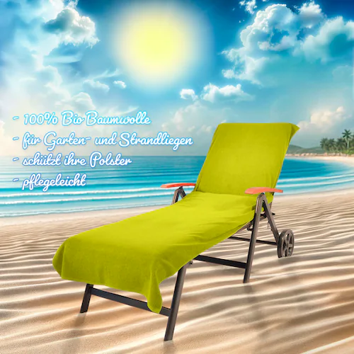 KiNZLER Strandtuch »Frottier-Liegenbezug, 100% Baumwolle«, (Spar-Set, 2 St. günstig online kaufen