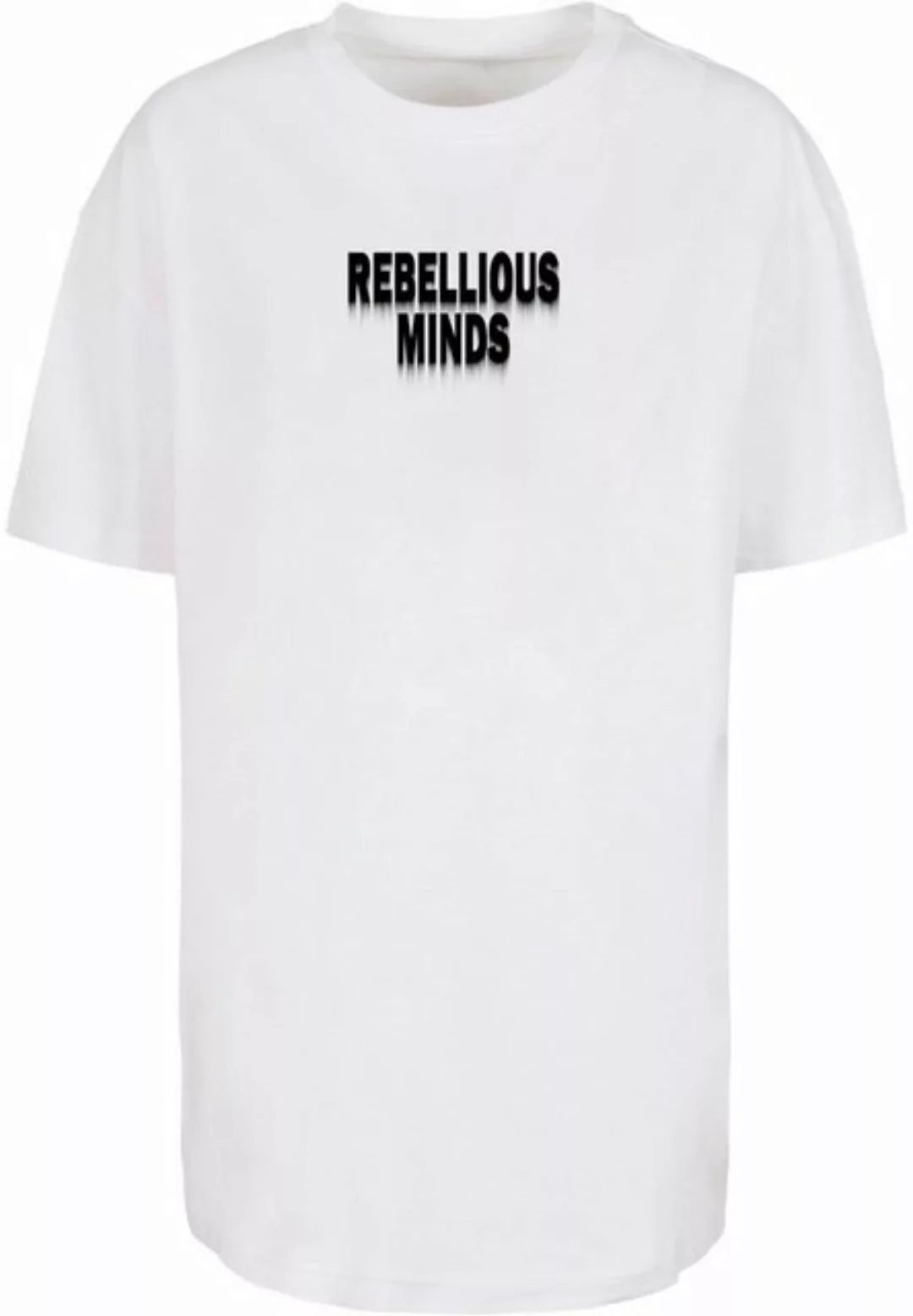 Merchcode T-Shirt Merchcode Damen Ladies Rebellious Minds Oversized Boyfrie günstig online kaufen