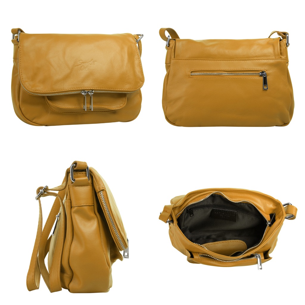 Samantha Look Umhängetasche, echt Leder, Made in Italy günstig online kaufen