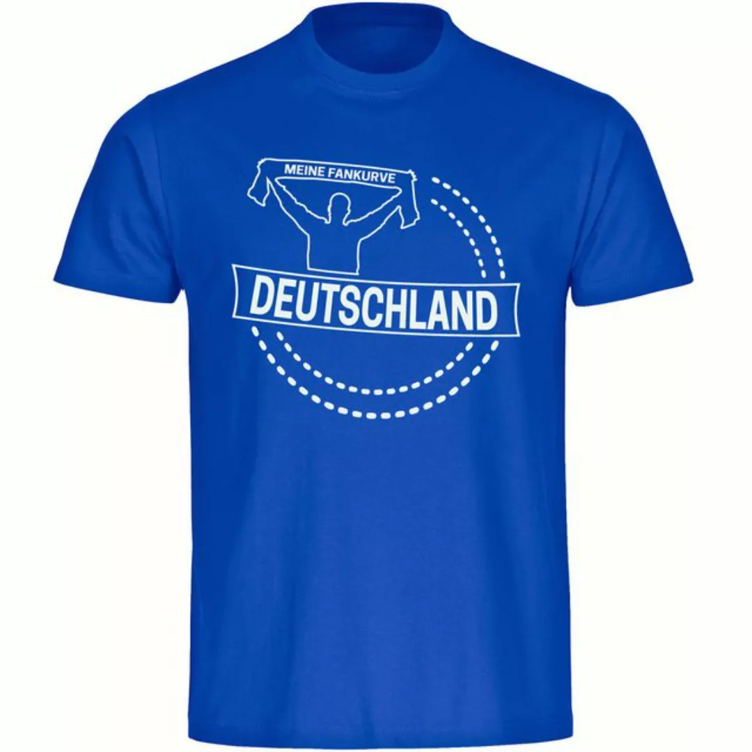 multifanshop T-Shirt Herren Deutschland - Meine Fankurve - Männer günstig online kaufen