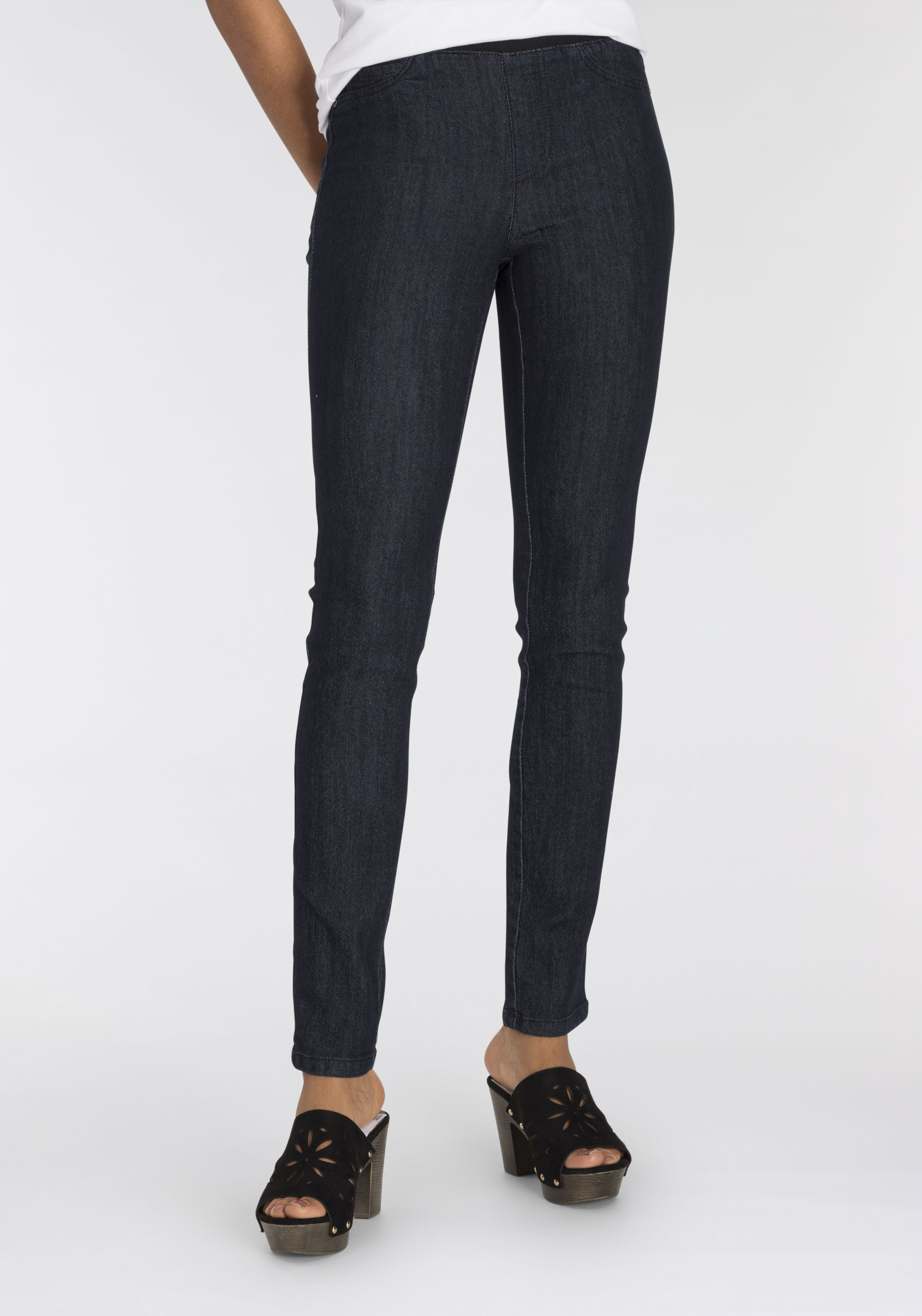 Arizona Skinny-fit-Jeans, Mid Waist Comfort-Stretch günstig online kaufen