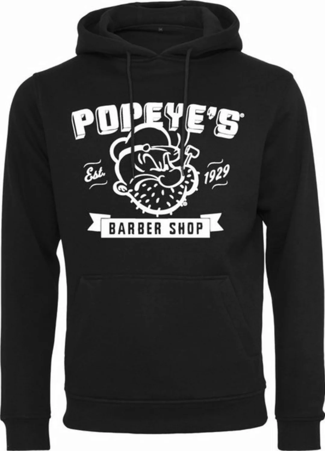 Merchcode Kapuzensweatshirt Merchcode Herren Popeye Barber Shop Hoody (1-tl günstig online kaufen