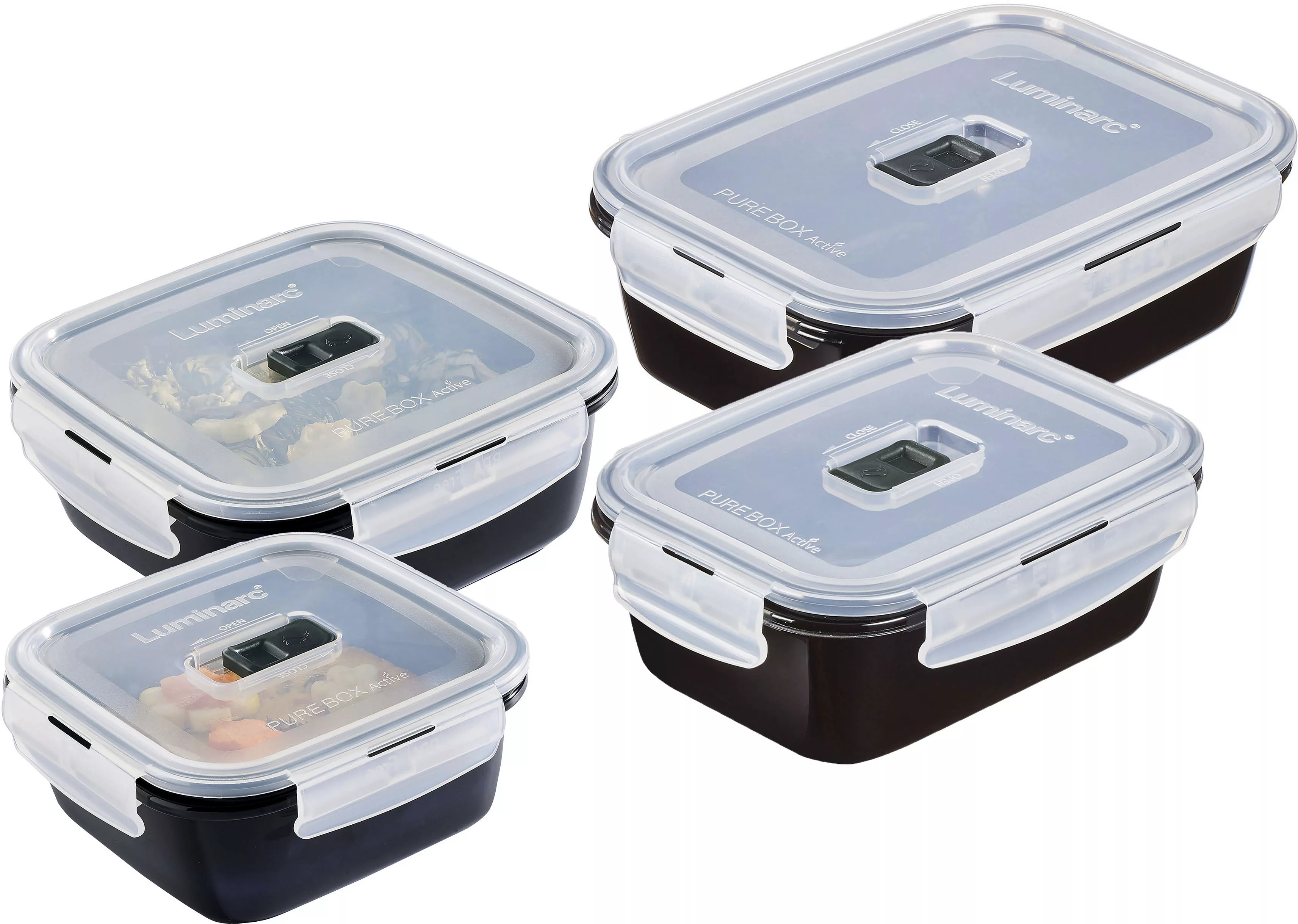 CreaTable Frischhaltedosenset Black Box schwarz günstig online kaufen