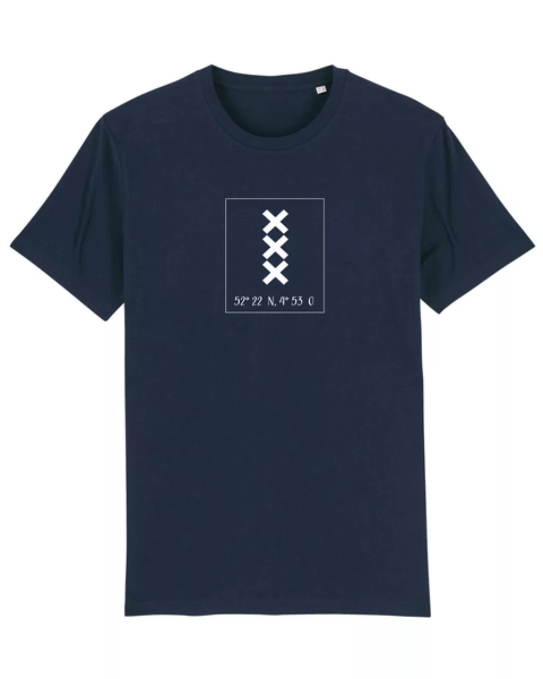Bio Herren City T-shirt "Amsterdam - Coordinates" günstig online kaufen