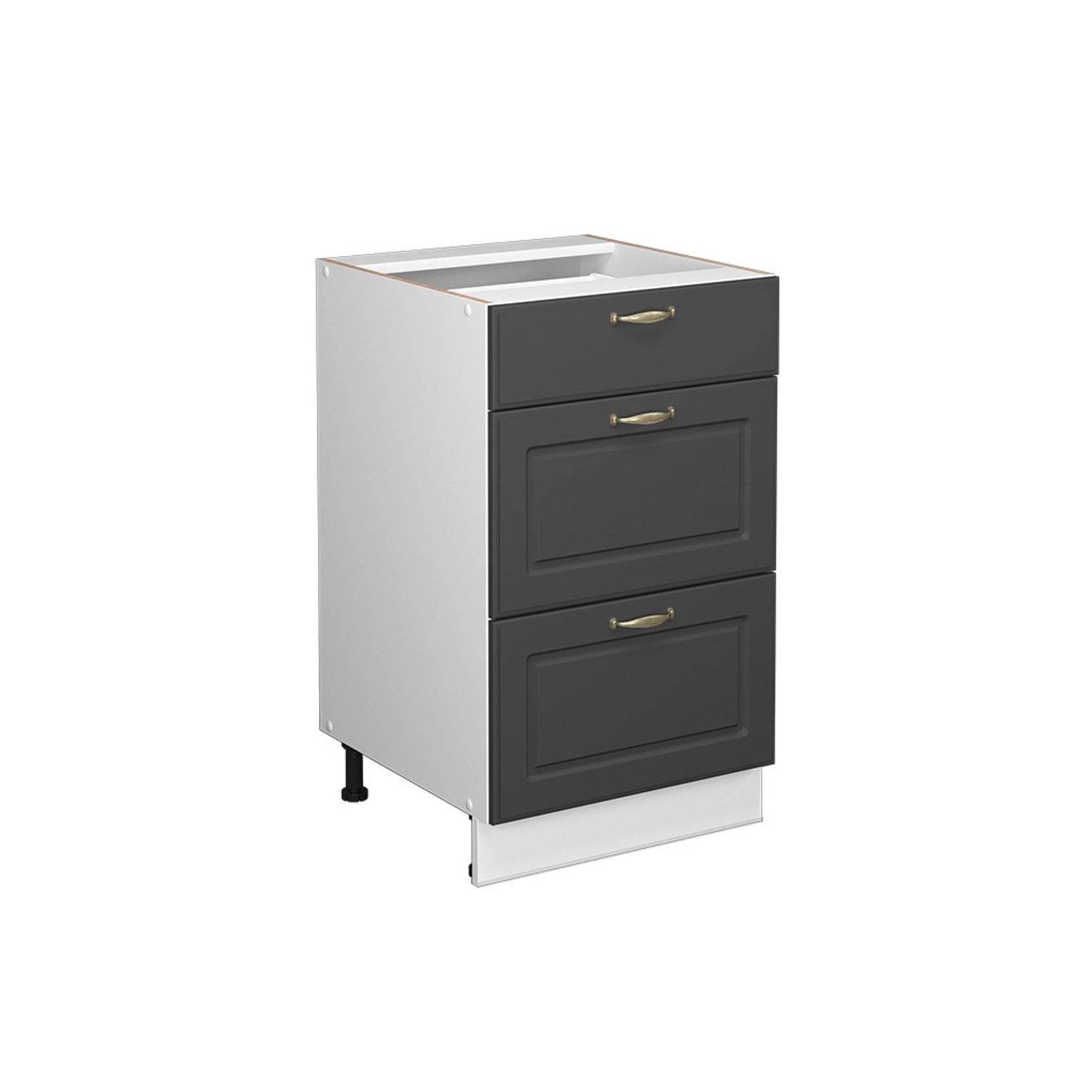 Vicco Midischrank Fame-Line, Anthrazit-Gold/Weiß, 50 x günstig online kaufen