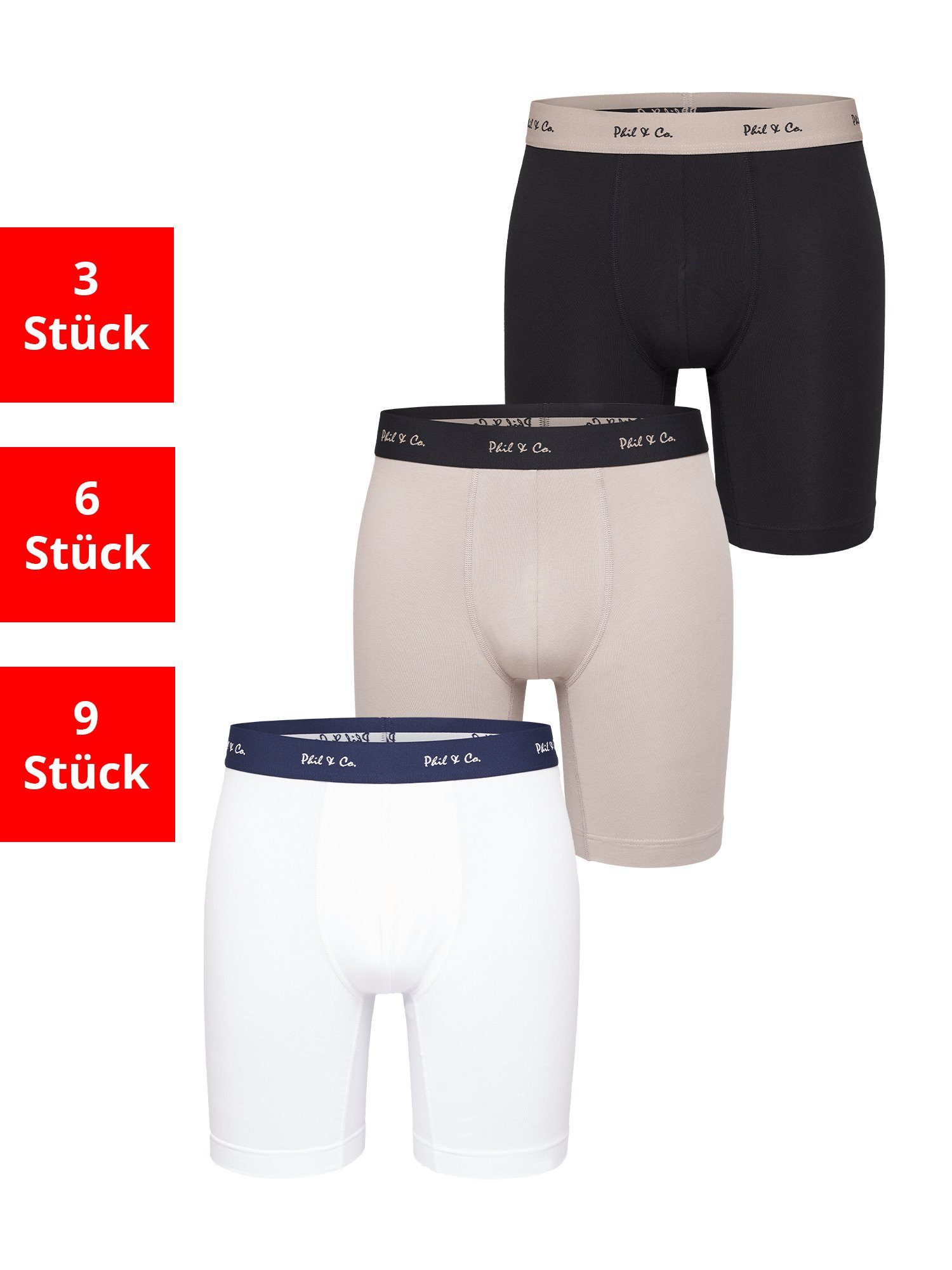 Phil & Co. Langer Boxer Long günstig online kaufen