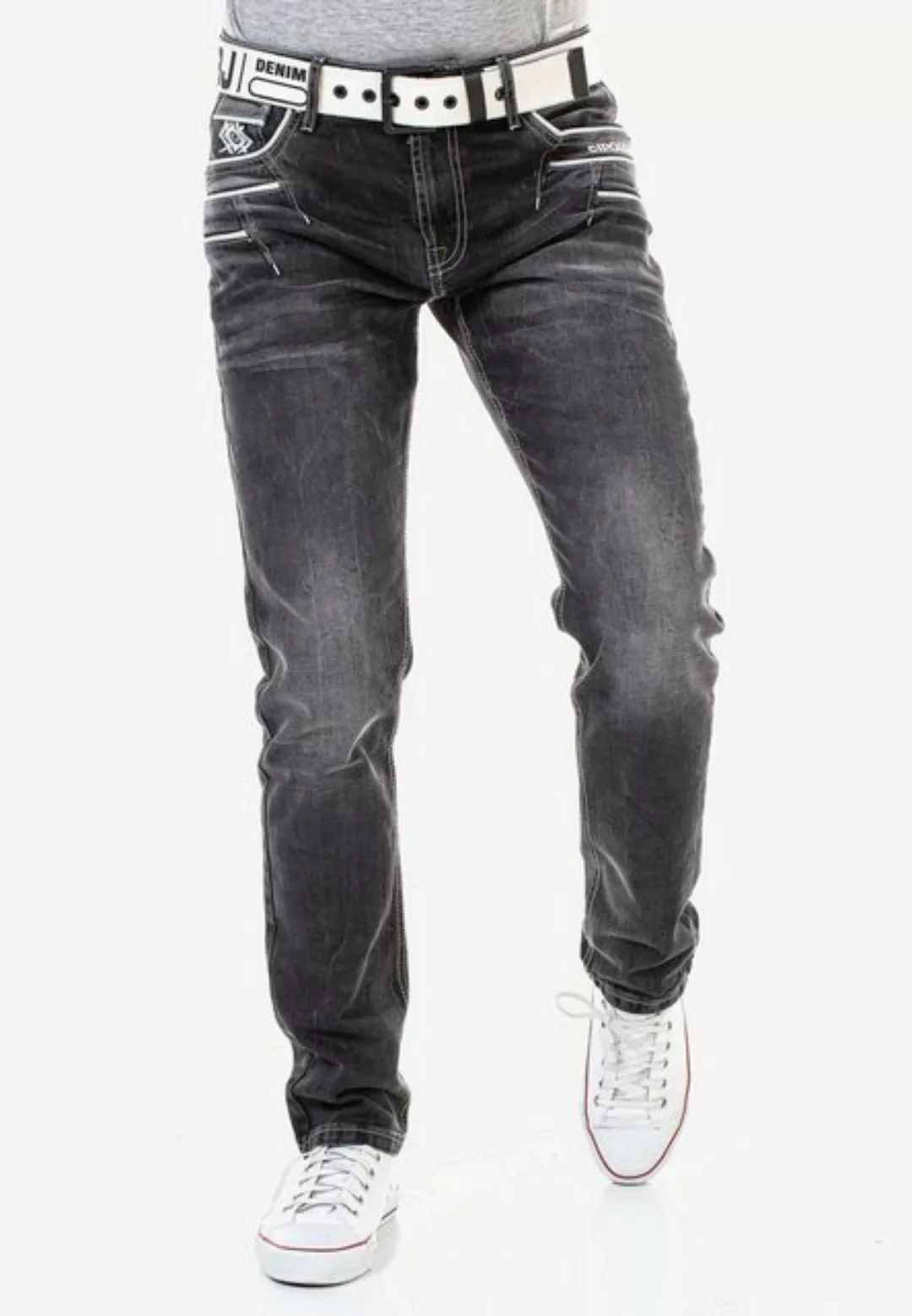 Cipo & Baxx Bequeme Jeans mit Kontrastnähten günstig online kaufen