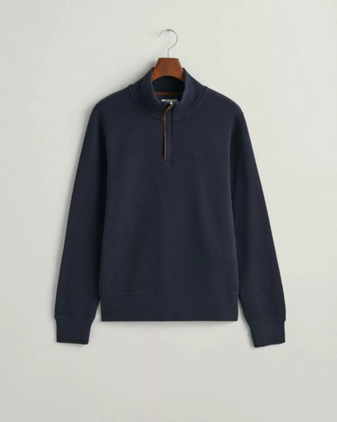 Gant Sweatshirt SACKER RIB HALF ZIP, EVENING BLUE günstig online kaufen