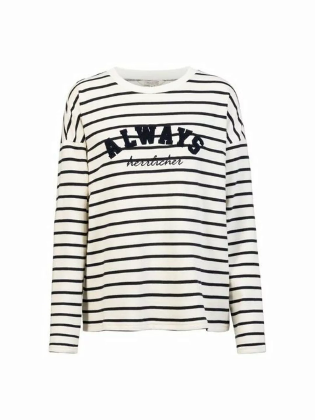 Herrlicher Sweatshirt Didi Sweat Striped Gestreift mit „Always Herrlicher" günstig online kaufen