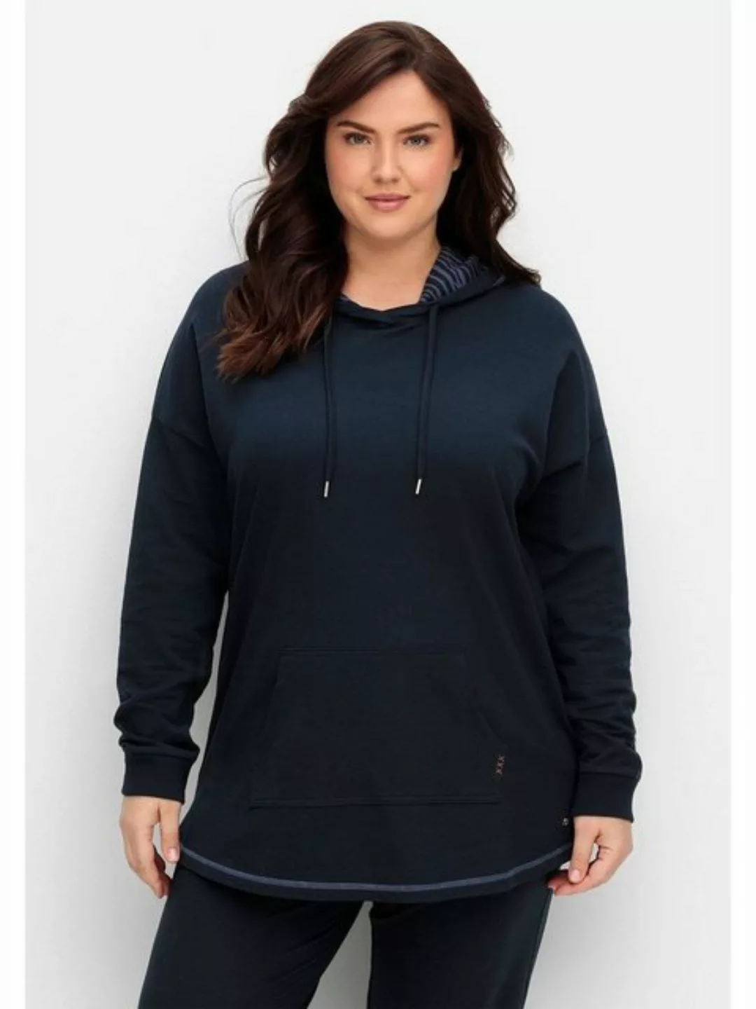 Sheego Kapuzensweatshirt Große Größen in Oversizedform, mit Kontrastdetails günstig online kaufen