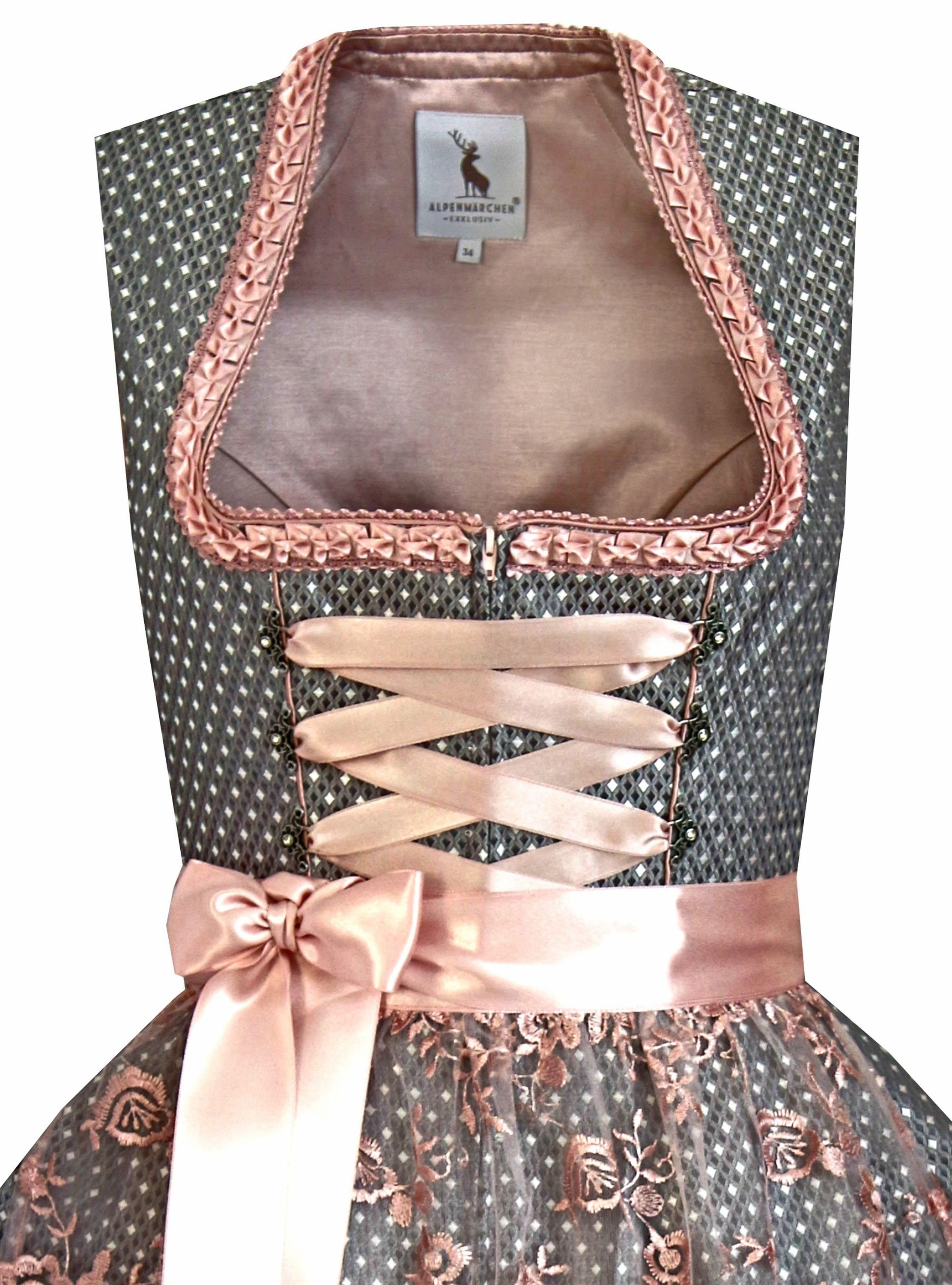 Alpenmärchen Dirndl Dirndl Tilda in grau günstig online kaufen