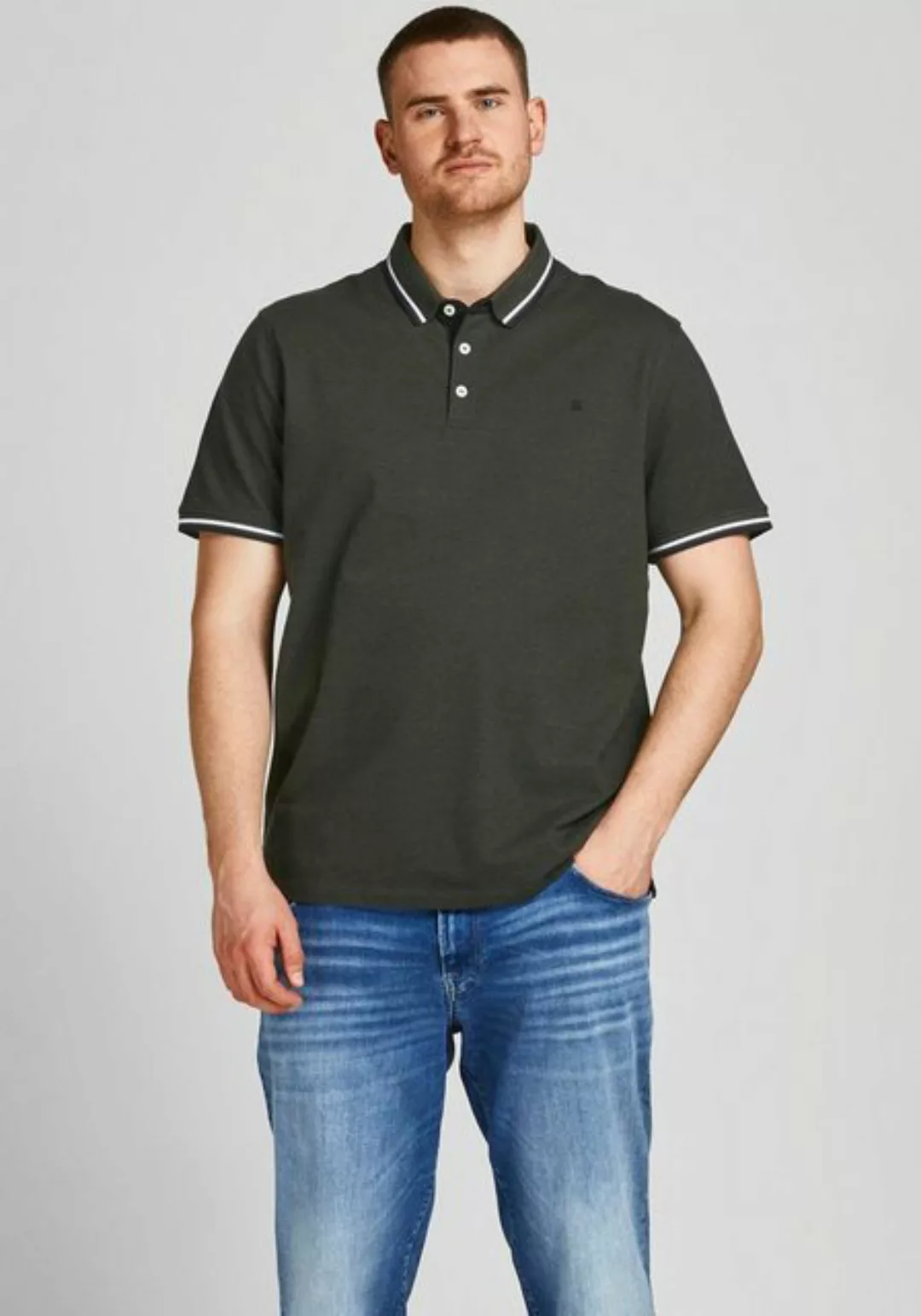 Jack & Jones Sweatshirt JJEPAULOS POLO SS NOOS PLS günstig online kaufen