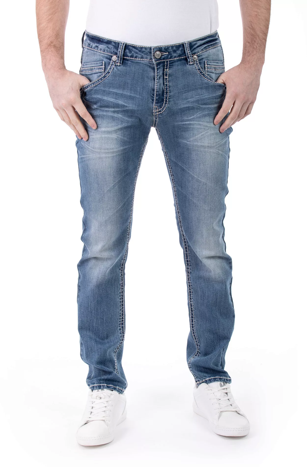 Blue Monkey Jeans Freddy 4588 Slim Fit bleached blue günstig online kaufen