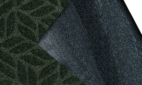 wash+dry by Kleen-Tex Fußmatte »Leaves midnight green«, rechteckig, 8 mm Hö günstig online kaufen