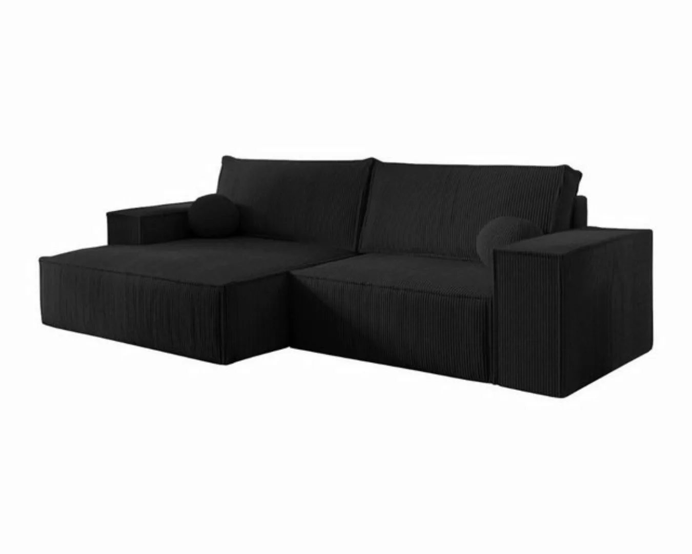 Deine Möbel 24 Wohnlandschaft NEPTUN 255 cm breit Ecksofa Sofa Wohnzimmer L günstig online kaufen