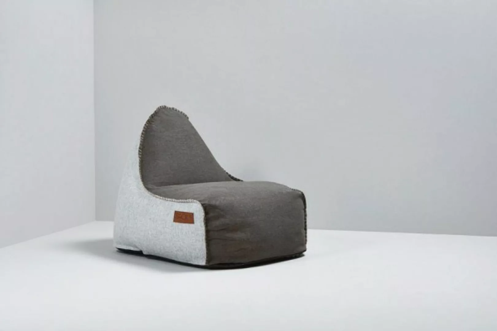 RETROit Cobana Outdoor Sitzsack Loungsessel mit Hocker – Sparset braun/weiß günstig online kaufen