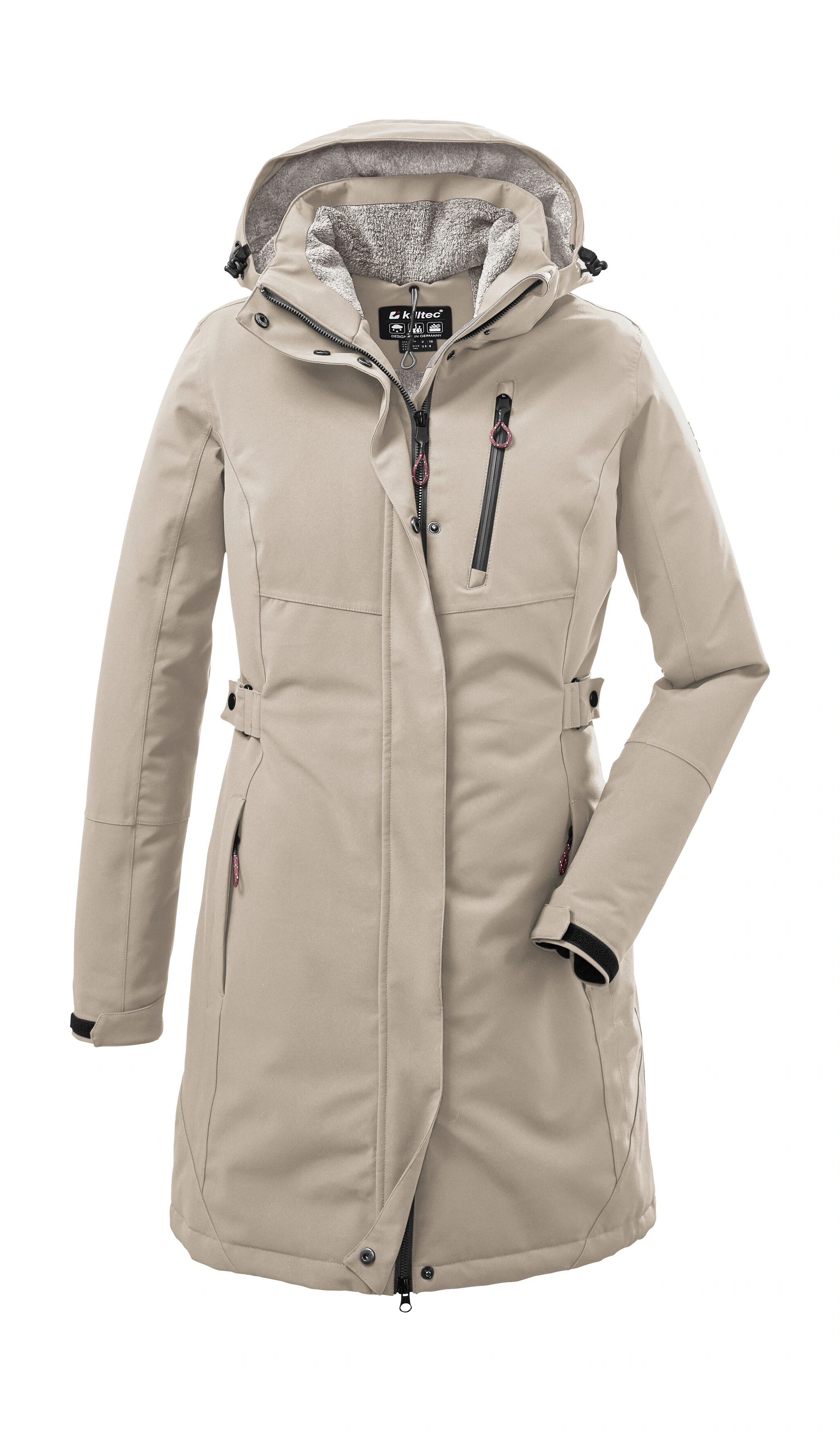 Killtec Parka "KOW 165 WMN PRK", Wasser- und winddichter Parka mit Teddyfle günstig online kaufen