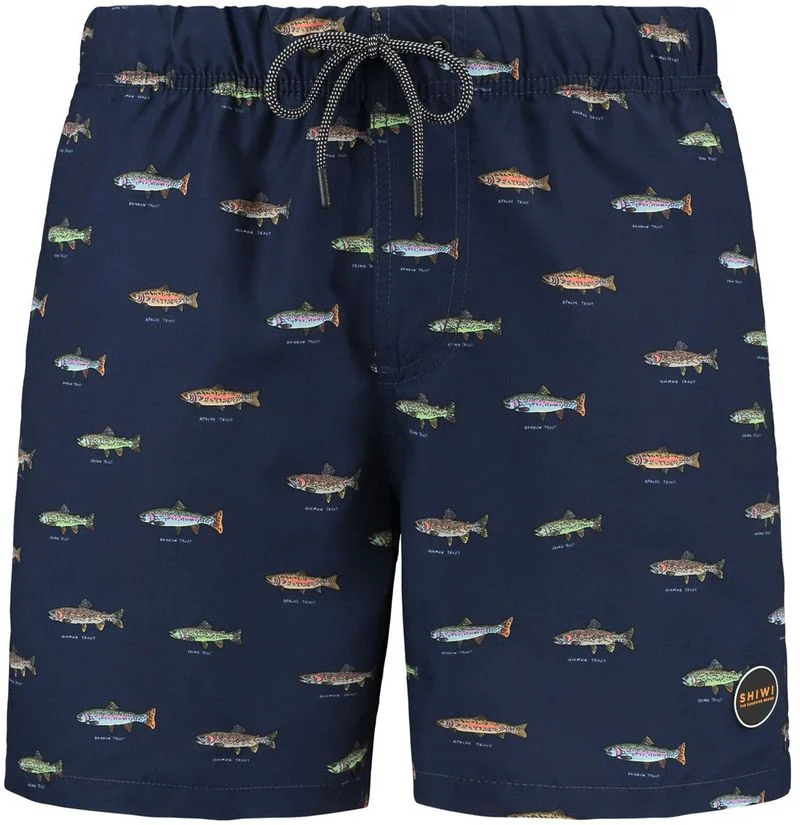 Shiwi Badeshorts Fisch Dunkelblau - Größe S günstig online kaufen