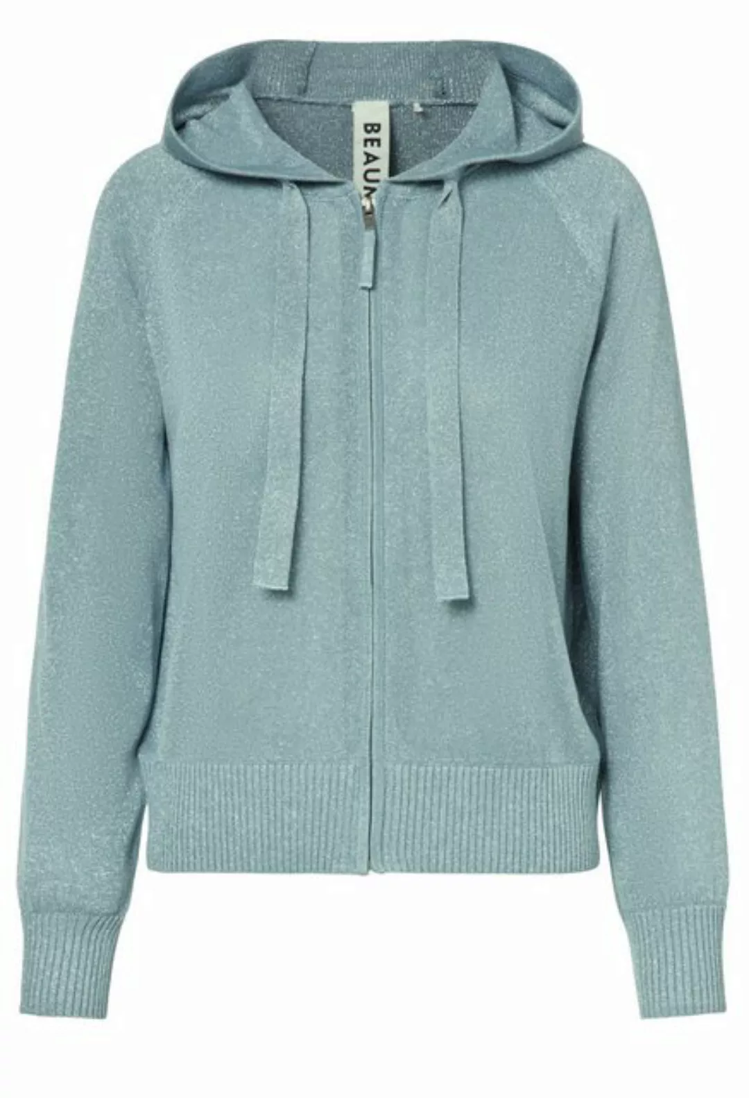 BEAUMONT Strickjacke Beaumont Strickjacke mit Kapuze Glitzergarn S (1-tlg) günstig online kaufen