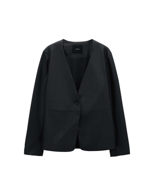 someday Lederblazer Noebe lockere Passform Lederimitat günstig online kaufen