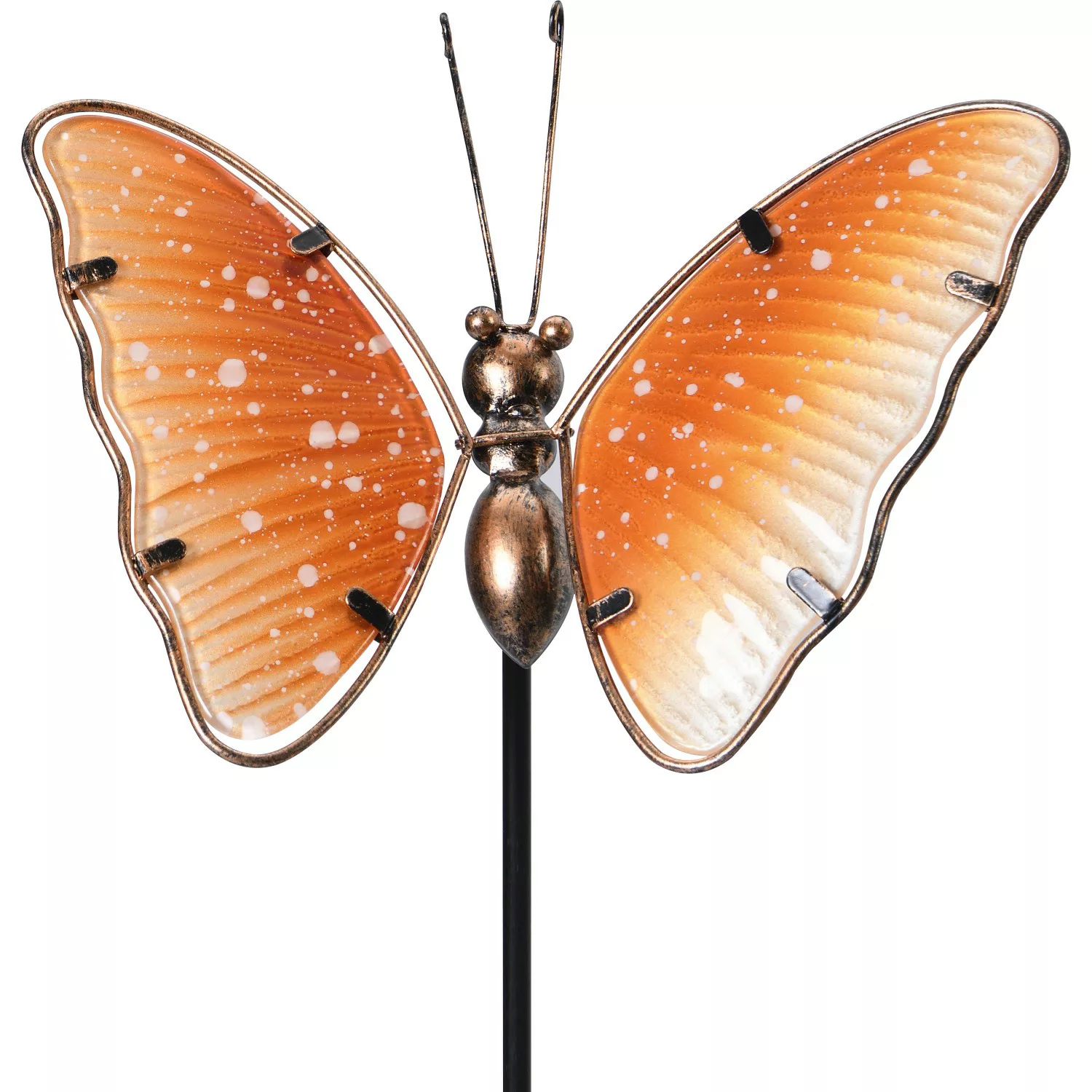 Gartenstecker Schmetterling Orange 95 cm günstig online kaufen
