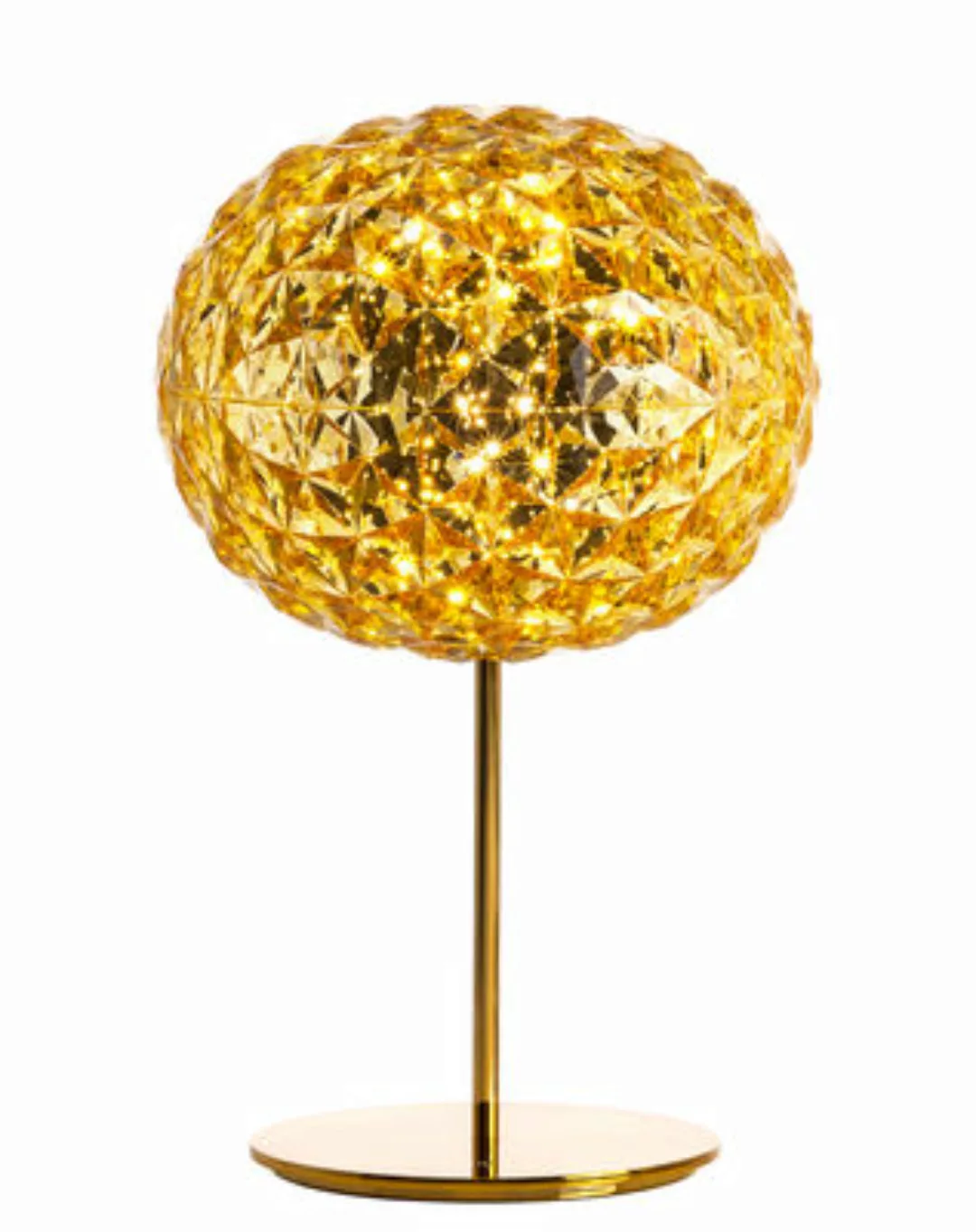 Tischleuchte Planet LED plastikmaterial gelb gold / LED - H 53 cm - Kartell günstig online kaufen