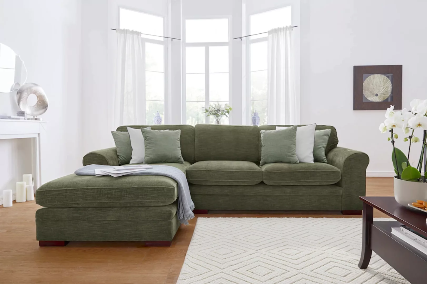 Home affaire Ecksofa "Broughton L-Form" günstig online kaufen