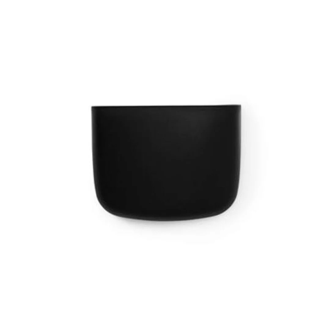 Wandablage Pocket 2 plastikmaterial schwarz / L 13 x H 10 cm - Normann Cope günstig online kaufen