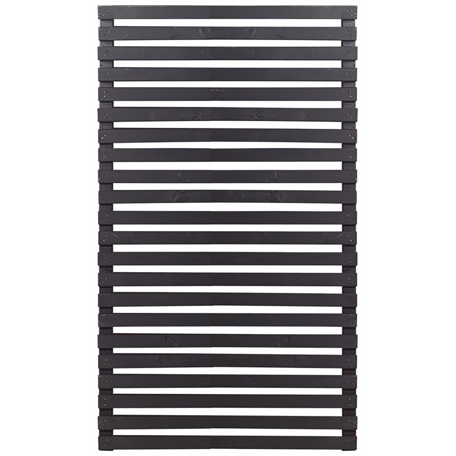 Plus Holz Sichtschutzzaun Tokyo Nadelholz Schwarz 83 cm x 140 cm günstig online kaufen