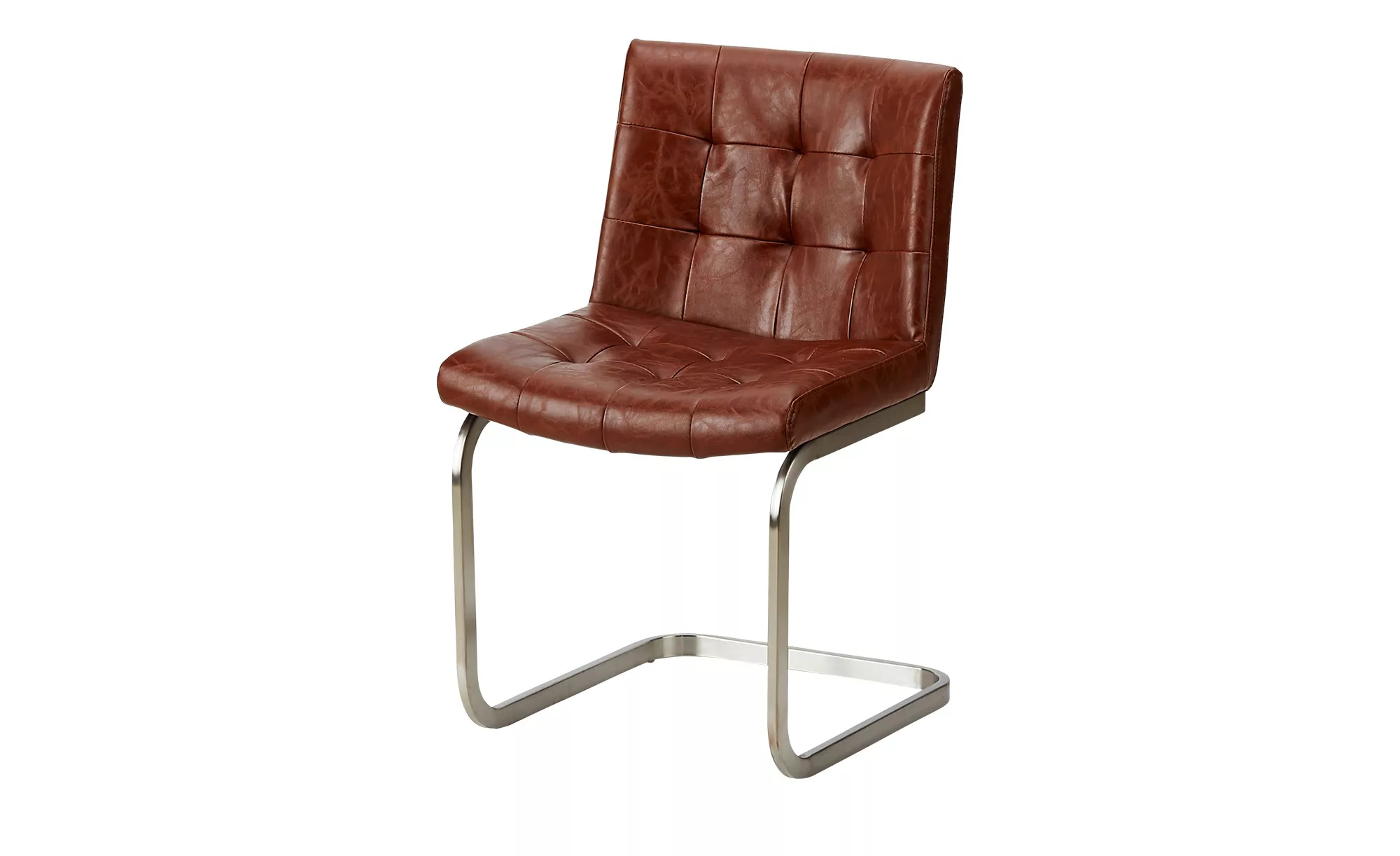 Schwingstuhl im Chesterfield-Stil - braun - 50 cm - 83 cm - 59 cm - Stühle günstig online kaufen
