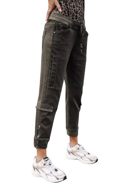 Freeman T. Porter Cargohose Cargo Pant Celine Dobby Rosin Elastikbund mit T günstig online kaufen