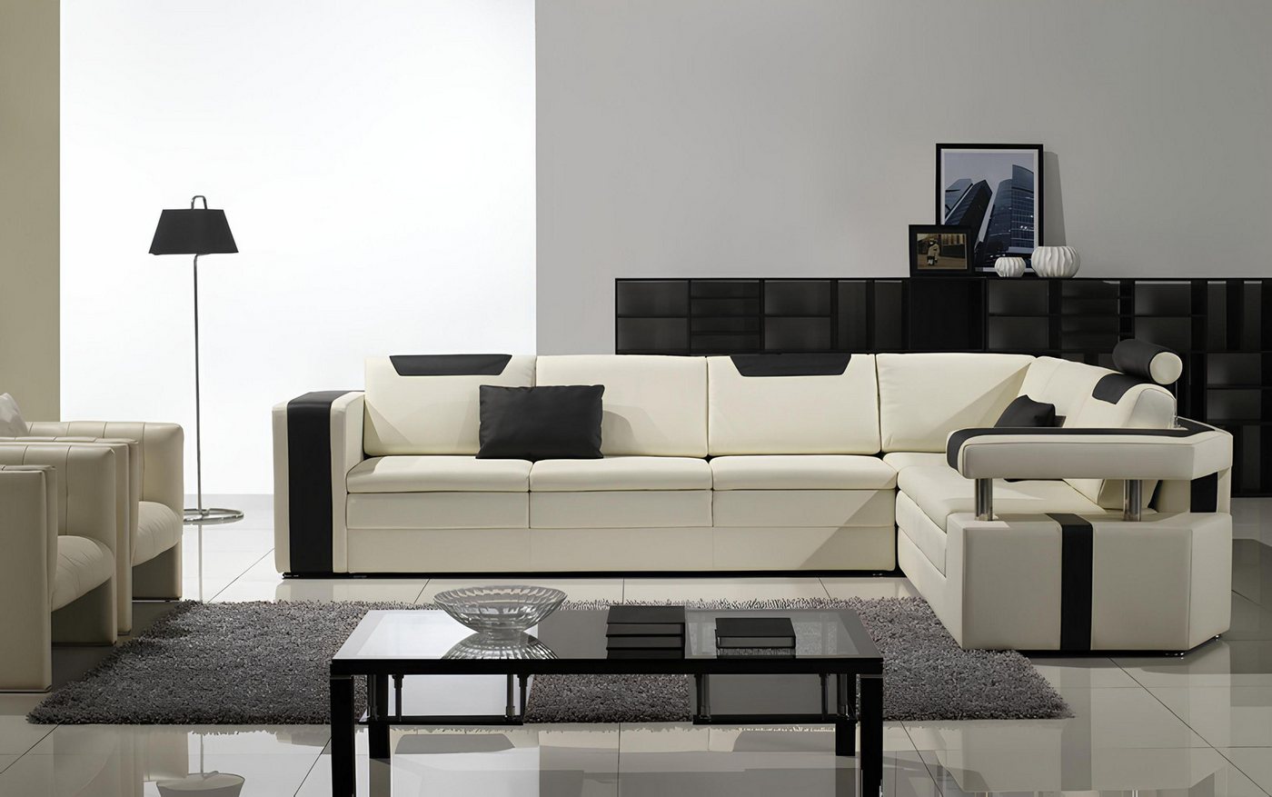 Xlmoebel Ecksofa Elegantes Wohnzimmer-Ecksofa in L-Form mit hochwertiger, H günstig online kaufen