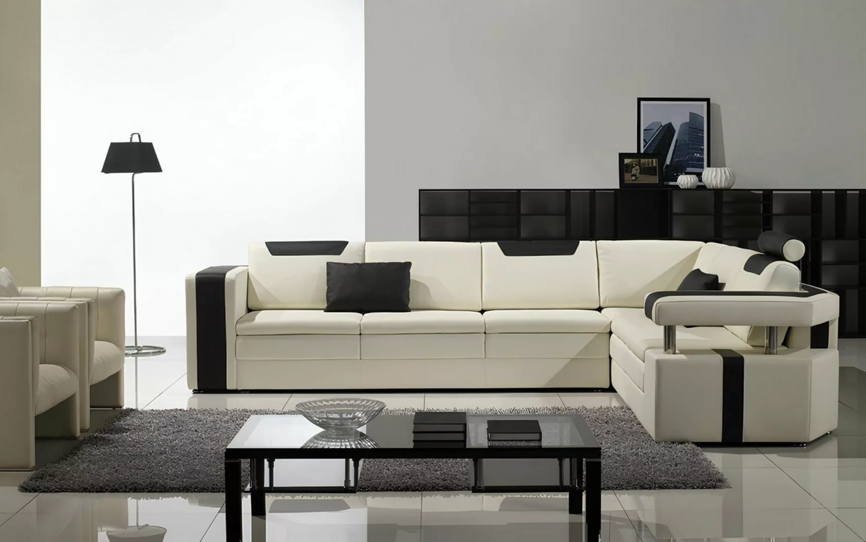 Xlmoebel Ecksofa Elegantes Wohnzimmer-Ecksofa in L-Form mit hochwertiger, H günstig online kaufen