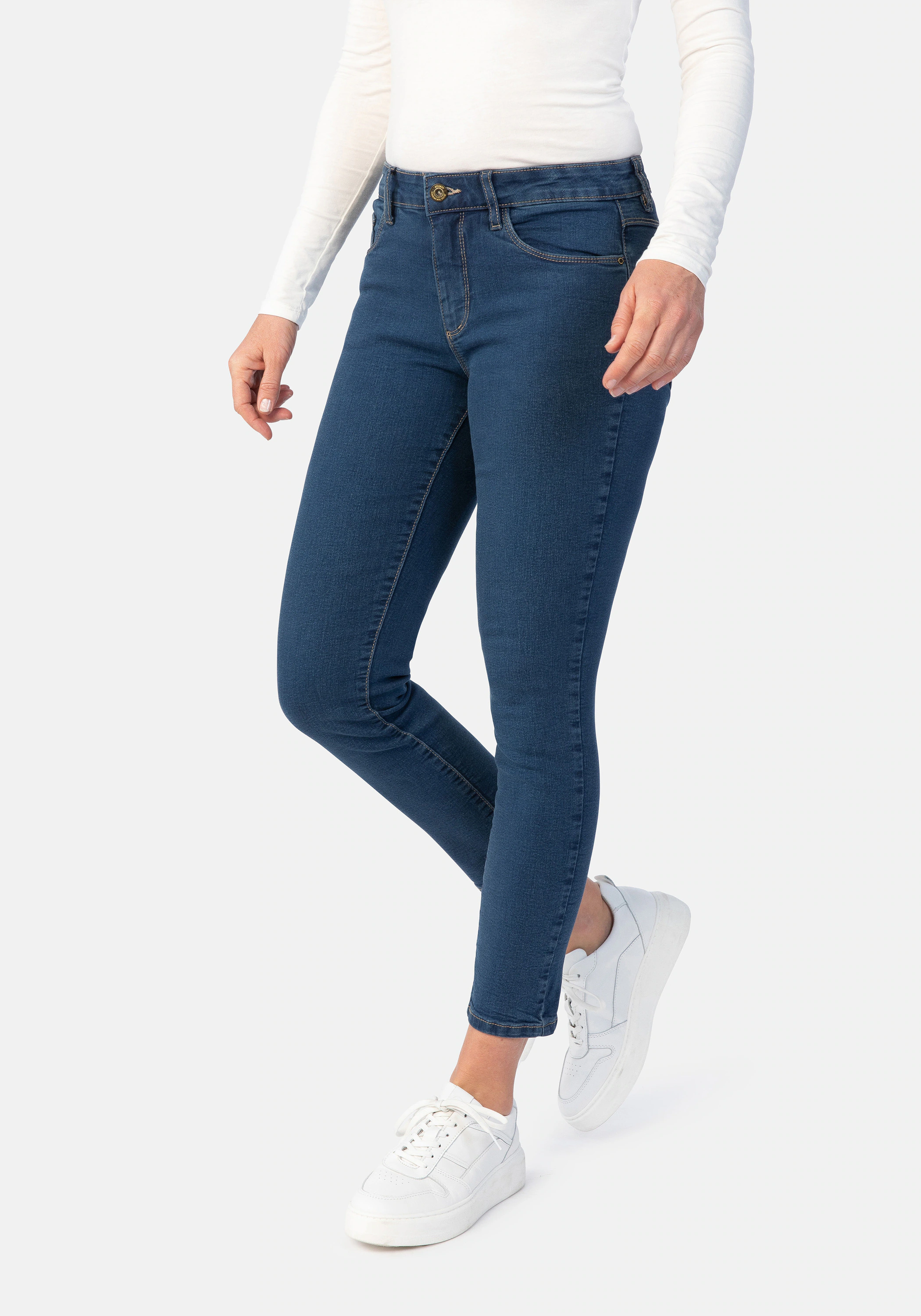 STOOKER WOMEN 5-Pocket-Jeans "Florenz Denim Slim Fit", Slim Fit Casual Clea günstig online kaufen