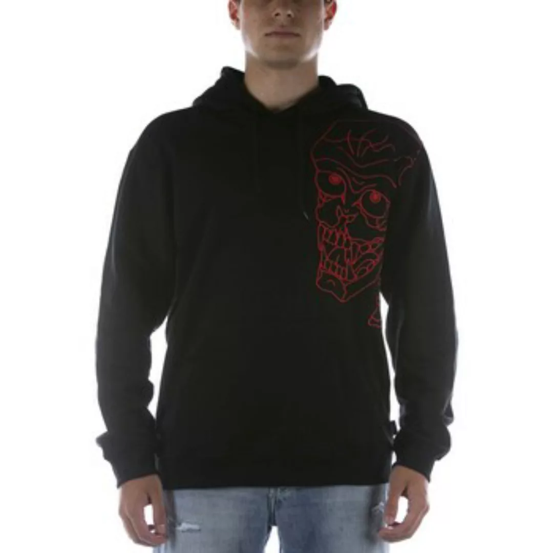 Iuter  Fleecepullover Felpa  Skull Hoodie Nera günstig online kaufen