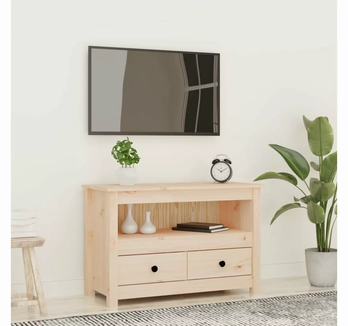 vidaXL TV-Schrank TV-Schrank 79x35x52 cm Massivholz Kiefer günstig online kaufen