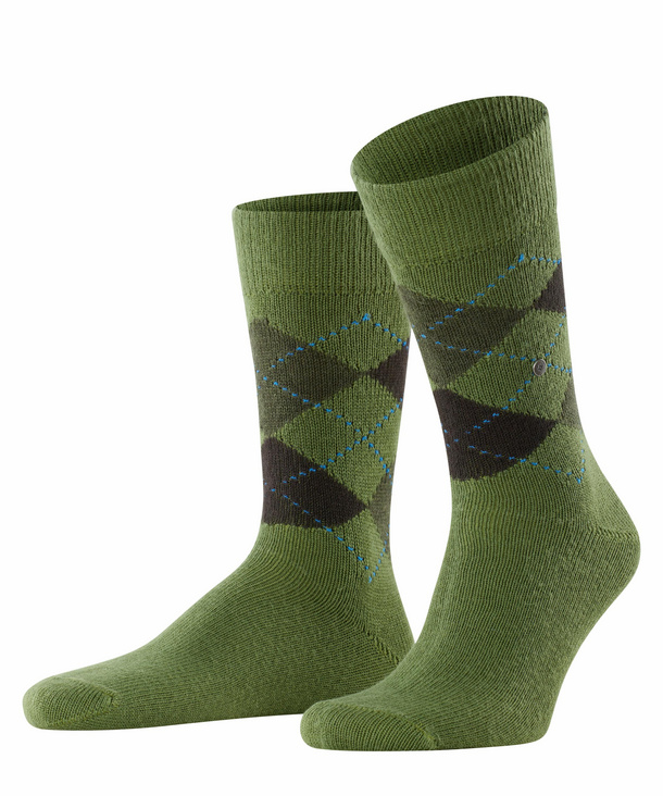 Burlington Preston Herren Socken, 40-46, Grün, Argyle, 24284-716802 günstig online kaufen