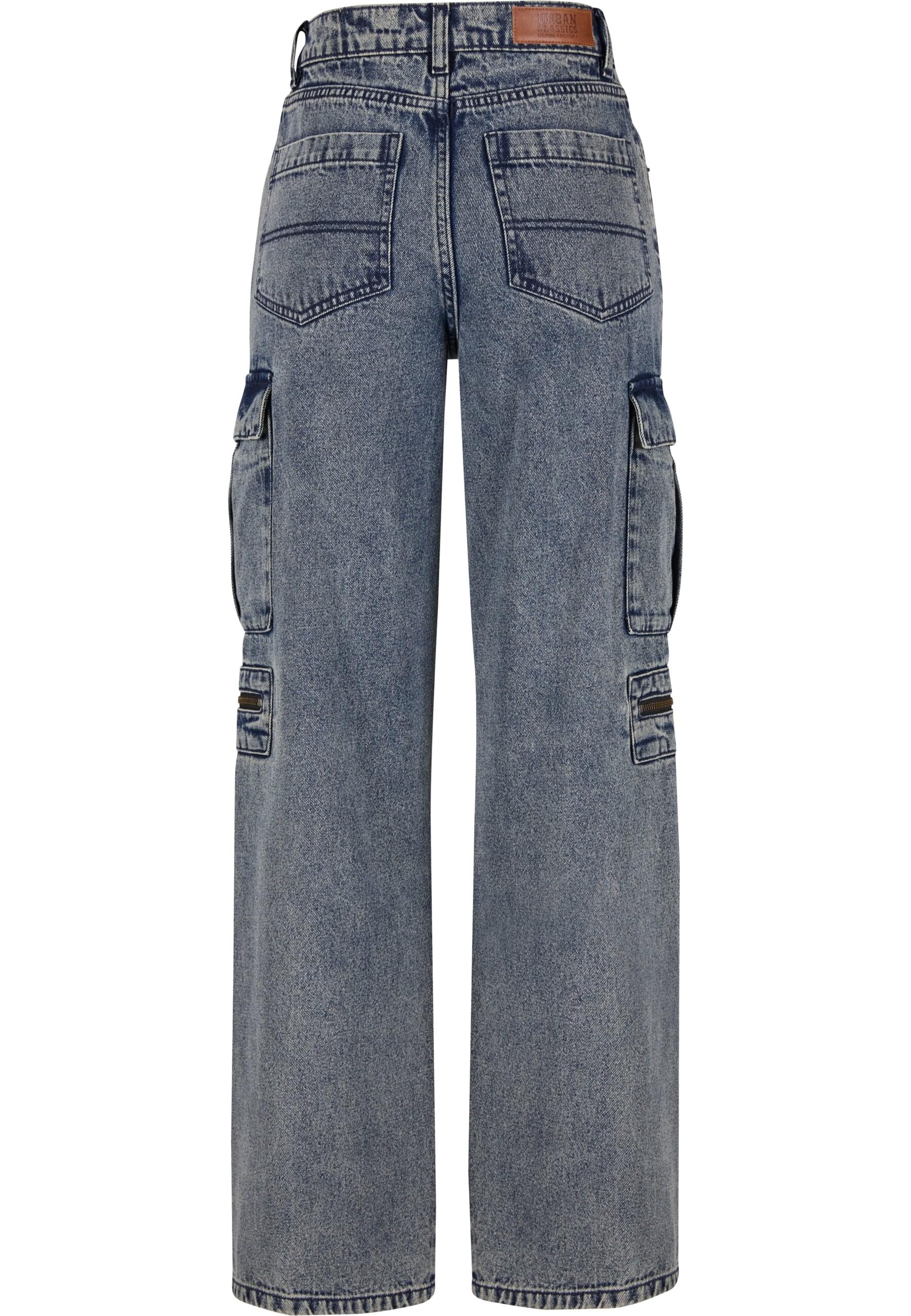 URBAN CLASSICS Cargohose "Urban Classics Ladies Loose Utility Denim Pants", günstig online kaufen